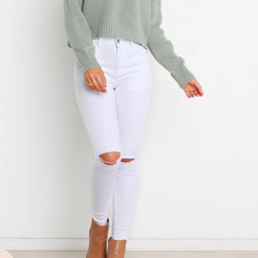 Petal & Pup White Wash Denim Jeans (NWT)